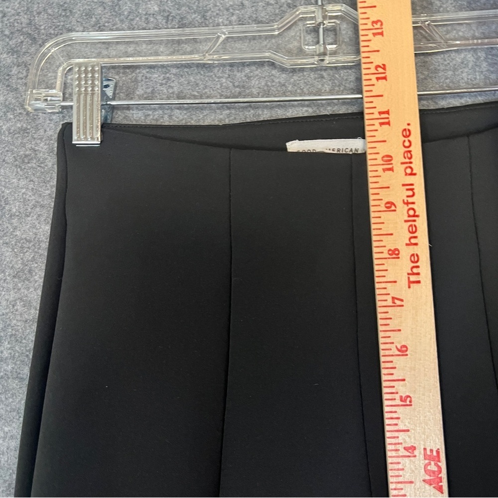 GOOD AMERICAN Good Waist Scuba Ankle Zippers Pant Slacks Black Size 1 (Small) - Picture 11 of 15